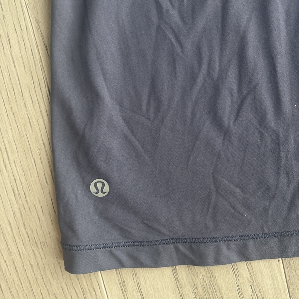 Lululemon Fast As Light 2-In-1 Tank Grey Purple Size 4 Luxtreme Light - Picture 10 of 14